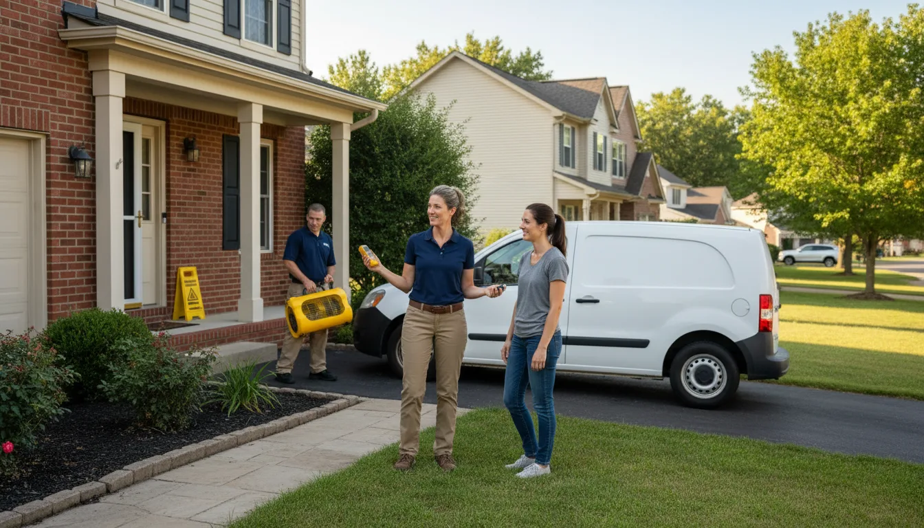 Residential water damage restoration in Mekinock, ND